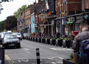 A warm mix surface has been used on Lark Lane in Liverpool