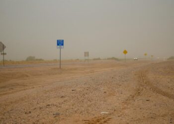 The client went about creating an innovative solution based on 13 Vaisala PWD10 visibility sensors to provide visibility measurement for road weather applications (image courtesy Vaisla)