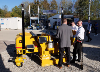 Electric power drives GOMACO’s new CC-1200e slipformer