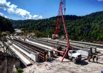 Similar construction techniques are used for the bridges to ensure efficiency