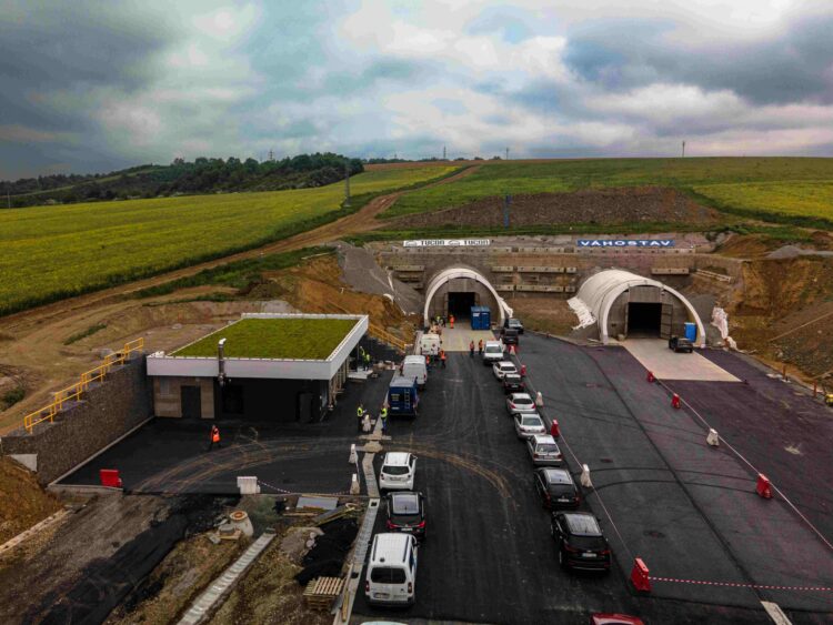 The 1.1km Bikos Tunnel (image courtesy Slovakia’s National Motorway Company, NDS, Národná diaľničná spoločnos)