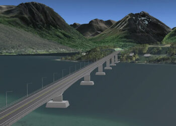 Construction of the bridge and highway is expected to start at the beginning of next year and end in July 2026 (image courtesy Norwegian Public Roads Administration - Statens vegvesen)