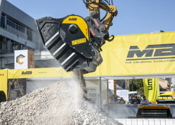 MB Crusher has a rich 20-plus-year history of supplying a full line of innovative and patented jaw crusher and screener buckets and accessories for excavators, skid-steer loaders and backhoes of all sizes. Pic: MB Crusher