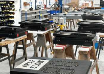 The signs are all being manufactured and rigorously tested at Swarco’s factory in Melsonby in the English county of North Yorkshire (image courtesy Swarco UK & Ireland)
