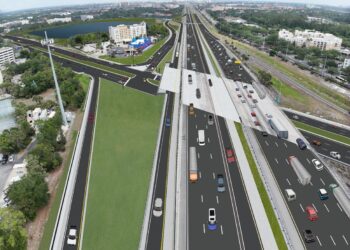 The interchange is a major access point to Walt Disney World, hotels, shopping outlets and resorts in the area near Orlando (image courtesy Lane/Webuild)