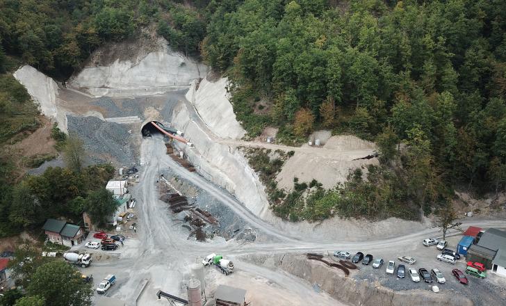 The Hranjen Tunnel is part of the Praca-Gorazde expressway (image courtesy JP Autoceste FBiH)