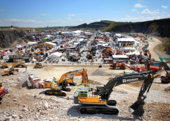 View from the Quarry Face Demonstration area showing part of Hillhead 2022