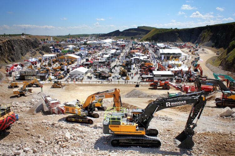 View from the Quarry Face Demonstration area showing part of Hillhead 2022
