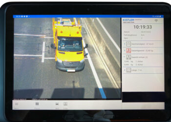 Kistler’s KiTraffic Plus WiM system – the monitoring tablet