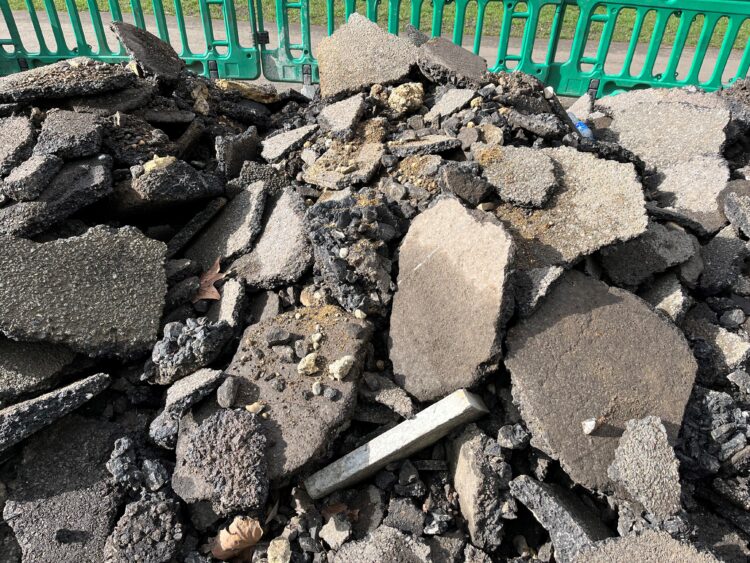 Reusing construction materials is one way to help reduce carbon emissions - image © courtesy of Mike Woof