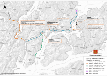 Skanska and its subcontractors began work a couple of weeks earlier than planned (image courtesy Norwegian Road Administration/Statens Vegvesen)