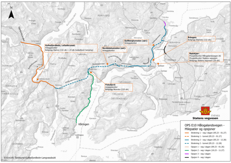 Skanska and its subcontractors began work a couple of weeks earlier than planned (image courtesy Norwegian Road Administration/Statens Vegvesen)