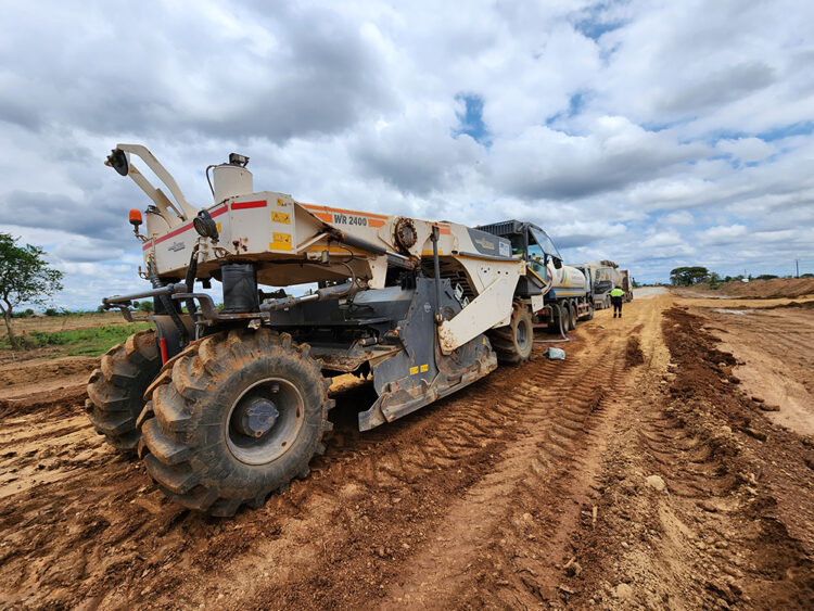 Wirtgen recyclers have helped treat the surface material