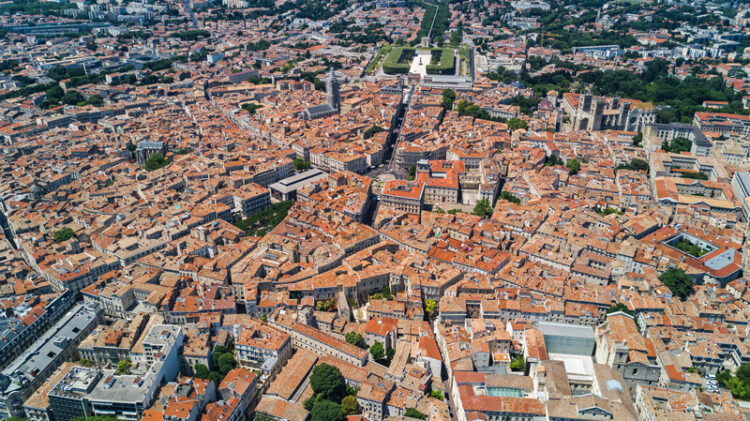 Montpellier, France: not much room for traffic (image © Jaysi/Dreamstime)