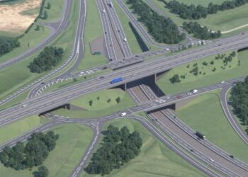 A three-tier junction at the Black Cat Roundabout will be among the junction improvements (image courtesy Skanska)