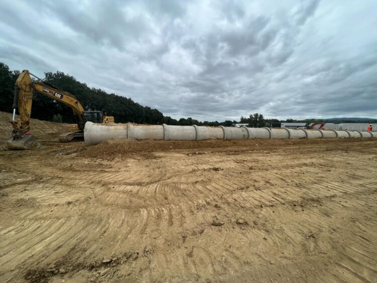 Part of early construction work has been creating passages that will be under the motorway for small wildlife to safely cross the highway area (image courtesy ATOSCA)
