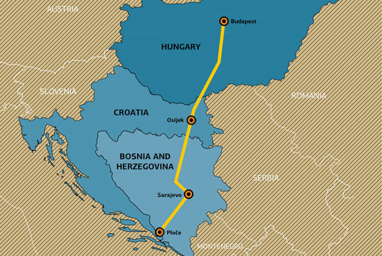 European Corridor 5c – the backbone of Bosnia’s social and economic prosperity (image courtesy of Motorways of the Federation of Bosnia and Herzegovina - JP Autoceste FBiH)