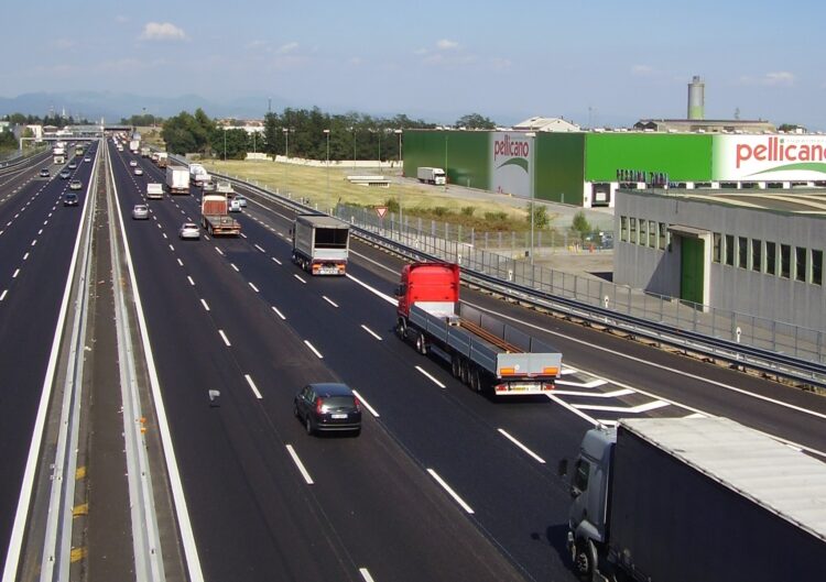 Italy aims to reduce emissions by improving its highway network – image © courtesy of Mike Woof
