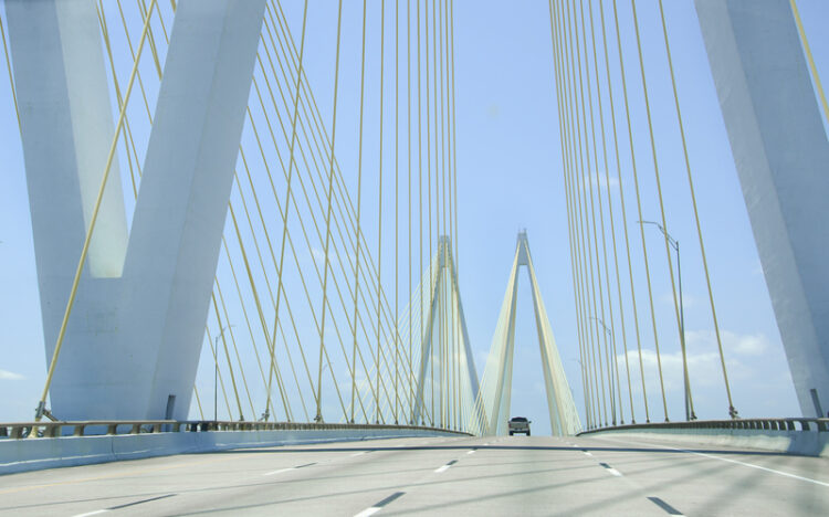An artist’s impression of the delayed Houston Ship Canal Bridge in Texas, with its first phase now nearing completion – image courtesy of © Mike93262|Dreamstime.com