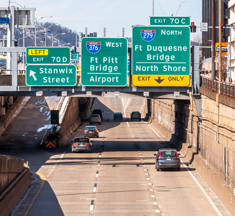 The project will include resiliency improvements to a flood-prone area known as the Bathtub segment if the I-376 Parkway East corridor in downtown Pittsburgh (image © Bill H/Dreamstime)
