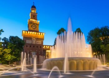 Castello Sforzesco, venue for cocktails and dinner for ASECAP Days 2024, in Milan, Italy (© Ekaterinabelova/Dreamstime)