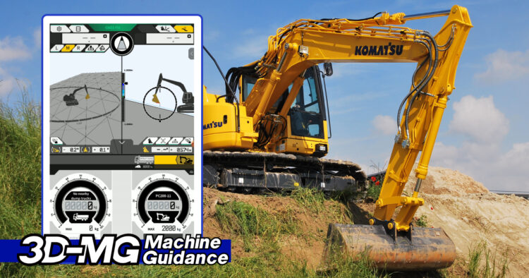 Komatsu is offering a smart 3D construction system for use on its machines as well as mixed fleets