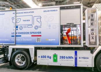 Secmair’s new sprayer runs off electric power