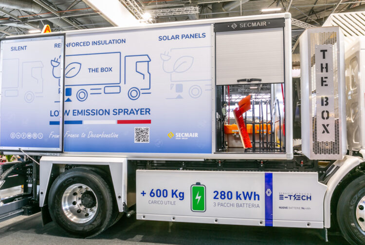 Secmair’s new sprayer runs off electric power