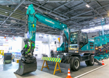 Sunward’s new SWE155W wheeled excavator offers versatility