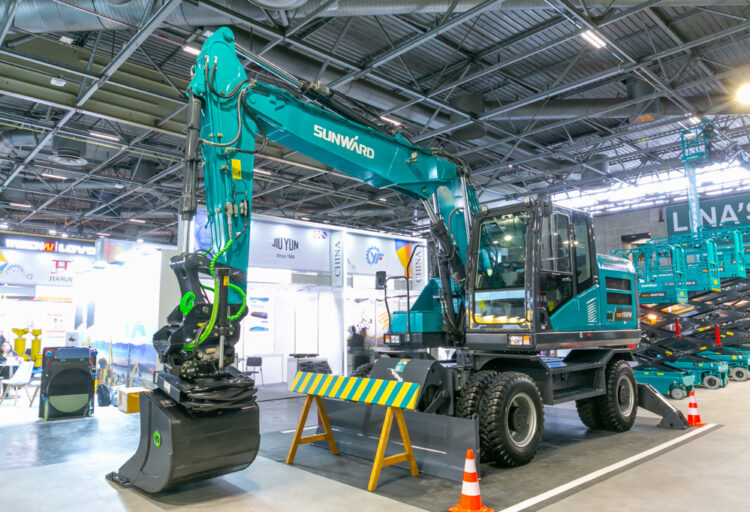 Sunward’s new SWE155W wheeled excavator offers versatility