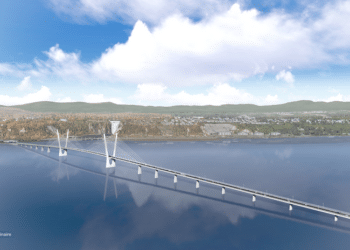 The new 2.1km-long cable stayed Île d’Orléans Bridge will replace a similarly named bridge that opened in 1935 but which will be demolished upon completion of the new structure (image courtesy Quebec government's Department of Transportation and Sustainable Mobility)