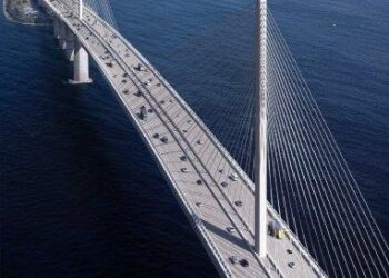 A cable-stayed bridge could replace the collapsed Francis Scott Bridge for the port of Baltimore - image © courtesy of Webuild