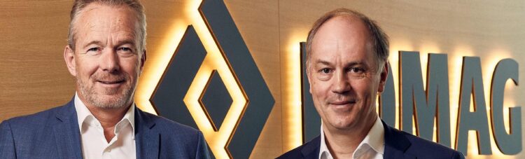 The BOMAG Group is appointing Dr Ingo Ettischer (right) as its new president, taking over from Ralf Junker (left)