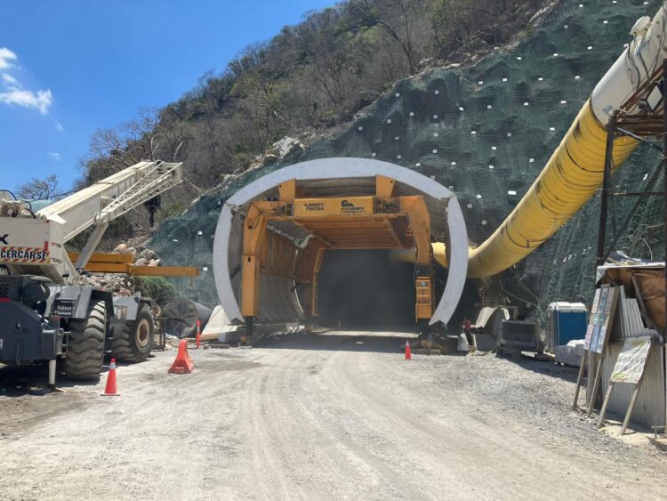 CEMEX is supplying the concrete for use in a major Mexican highway project, which includes tunnel construction works – image © courtesy of CEMEX