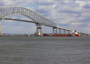 Kiewit Construction has been awarded the first contract for the replacement of the collapsed Francis Scott Bridge in Baltimore – image courtesy of © Charlie Floyd| Dreamstime.com