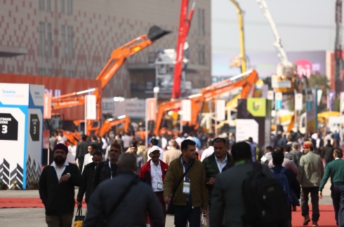Exhibitors will reach the top decision makers by connecting with an expected 75,000 or more industry professionals from over 100 countries (image courtesy bauma CONEXPO INDIA 2024)
