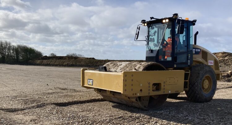 Innovative compaction technology from Caterpillar has been trialled on upgrades to a stretch of the A303 in the UK