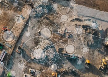 Using connected construction machines onsite could deliver productivity and environmental gains – image © courtesy of Costain