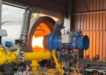 The use of hydrogen for asphalt plant burners such as the new Benninghoven unit can make a substantial reduction in CO2 emissions from road construction