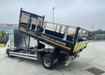 Tarmac has been testing out a new electric tipper truck in its fleet