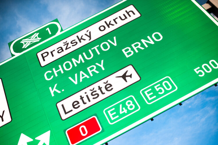 Prague’s D0 is the Czech capitals designated outer ring road, in red, and is the end of many of the country’s main motorways (image © Veronika Dvořáková/Dreamstime)