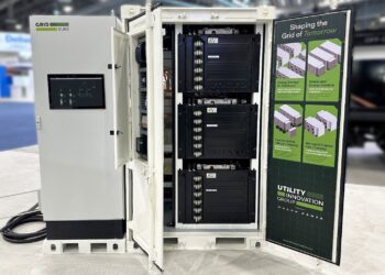 UtilityInnovation Group’s Energy Storage for Resiliency (ESR) platform with Volvo Penta’s BESS subsystem (image courtesy Volvo Penta)