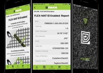 The FLEX-MAT Sensor app, from Canadian manufacturer Major, has a vibration data measurement tool where operators can fine-tune their screen machine without shutting down the equipment