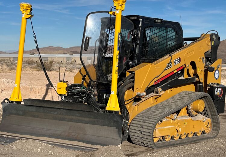 Trimble is now offering a machine control solution for use with skid steer loaders and compact tracked loaders