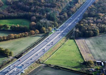 Widening work for a stretch of the UK’s M6 motorway is now complete - image courtesy of Costain