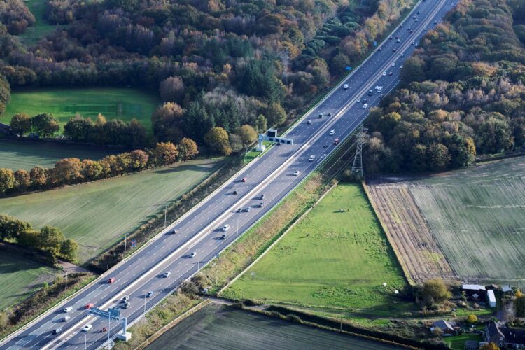 Widening work for a stretch of the UK’s M6 motorway is now complete - image courtesy of Costain