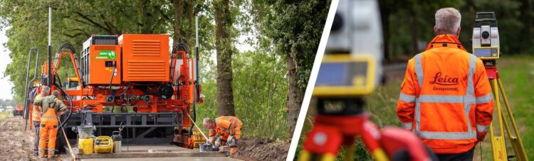 Roos Groep and Leica Geosystems have come together to deliver electric slipforming with machine control technology