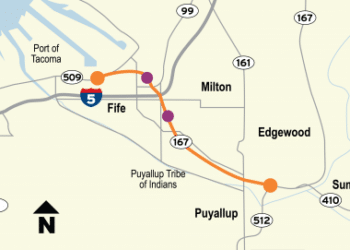 Road works worth US$2.38 billion will improve transport in the Tacoma area in Washington State – image courtesy of Washington State Department of Transportation