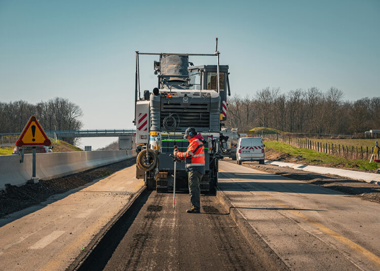 The Wirtgen milling machine was able to deliver a highway quality surface