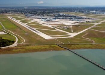 Opened in 1996, the North Runway will receive a series of upgrades to enhance operational resiliency (image courtesy Lafarge Canada)